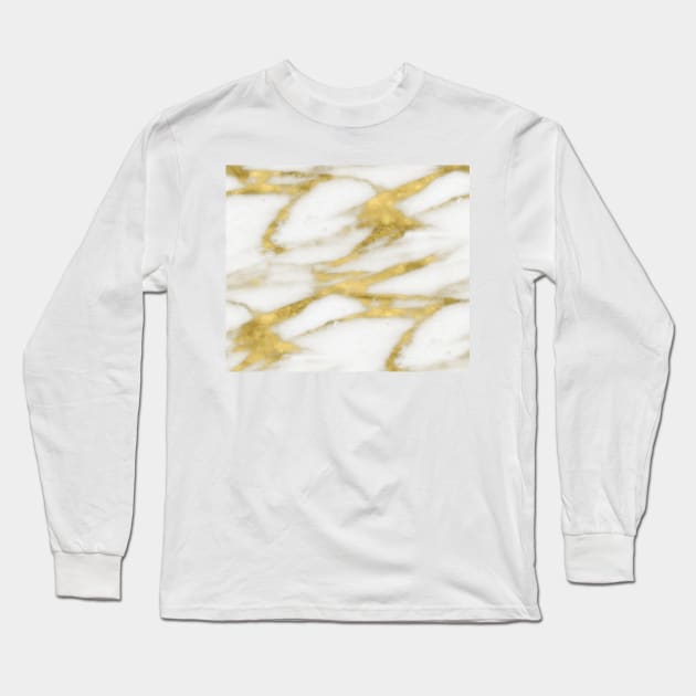 Bari gold marble Long Sleeve T-Shirt by marbleco